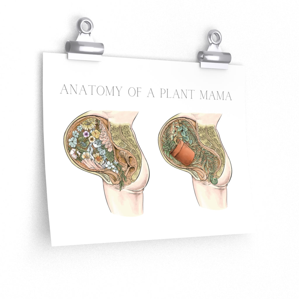Anatomy Of A Plant Mama Poster